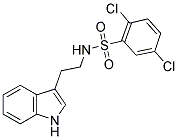 ((2,5-DICHLOROPHENYL)SULFONYL)(2-INDOL-3-YLETHYL)AMINE Struktur