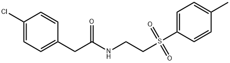 2-(4-CHLOROPHENYL)-N-(2-[(4-METHYLPHENYL)SULFONYL]ETHYL)ACETAMIDE Struktur