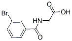 [(3-BROMOBENZOYL)AMINO]ACETIC ACID Struktur