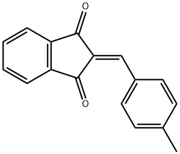 2-[(4-METHYLPHENYL)METHYLENE]-1H-INDENE-1,3(2H)-DIONE Struktur