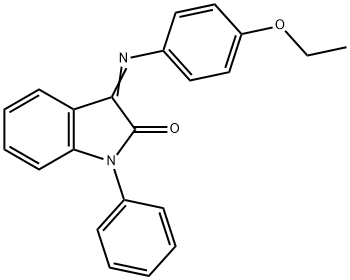 3-[(4-ETHOXYPHENYL)IMINO]-1-PHENYL-1,3-DIHYDRO-2H-INDOL-2-ONE Struktur