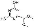 4-DIMETHOXYMETHYL-6-HYDROXYPYRIMIDINE-2-THIOL Struktur