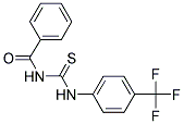 1-BENZOYL-3-[4-(TRIFLUOROMETHYL)PHENYL]THIOUREA Struktur