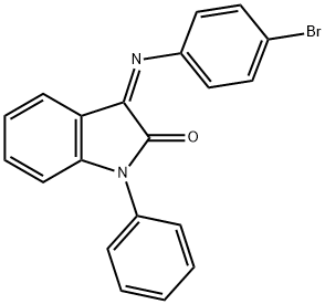 3-[(4-BROMOPHENYL)IMINO]-1-PHENYL-1,3-DIHYDRO-2H-INDOL-2-ONE Struktur