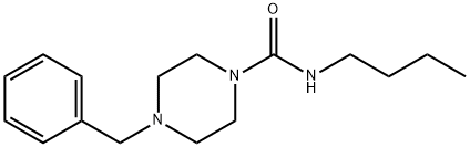 N-BUTYL(4-BENZYLPIPERAZINYL)FORMAMIDE Struktur