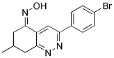 3-(4-BROMOPHENYL)-5-(HYDROXYIMINO)-7-METHYL-6,7,8-TRIHYDROCINNOLINE Struktur