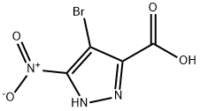 4-BROMO-5-NITRO-1H-PYRAZOLE-3-CARBOXYLIC ACID Struktur