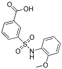 3-(2-METHOXY-PHENYLSULFAMOYL)-BENZOIC ACID Struktur