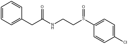 N-(2-[(4-CHLOROPHENYL)SULFINYL]ETHYL)-2-PHENYLACETAMIDE Struktur