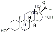 5-PREGNEN-3-BETA, 16-ALPHA, 17-TRIOL-20-ONE Struktur