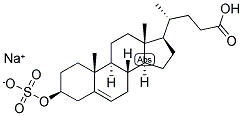 3-BETA-HYDROXYCHOL-5-EN-24-OIC ACID 3-SULPHATE Struktur