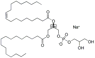 1-PALMITOYL-2-OLEOYL-SN-GLYCERO-3-[PHOSPHO-RAC-(1-GLYCEROL)] (SODIUM SALT) Struktur