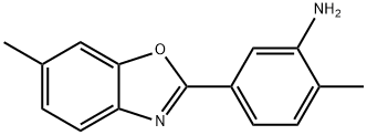 2-METHYL-5-(6-METHYL-BENZOOXAZOL-2-YL)-PHENYLAMINE Struktur