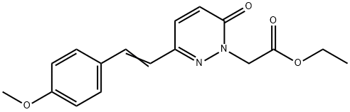 ETHYL 2-[3-(4-METHOXYSTYRYL)-6-OXO-1(6H)-PYRIDAZINYL]ACETATE Struktur