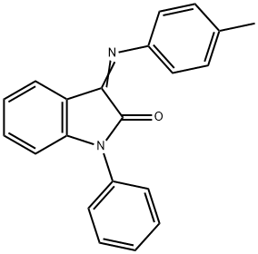 3-[(4-METHYLPHENYL)IMINO]-1-PHENYL-1,3-DIHYDRO-2H-INDOL-2-ONE Struktur