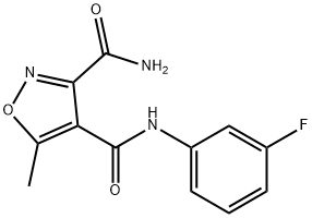 N4-(3-FLUOROPHENYL)-5-METHYL-3,4-ISOXAZOLEDICARBOXAMIDE Struktur