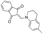 2-((6-METHYL-1,2,3,4-TETRAHYDROQUINOLYL)METHYLENE)INDANE-1,3-DIONE Struktur