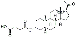 5-BETA-PREGNAN-3-ALPHA-OL-20-ONE HEMISUCCINATE Struktur