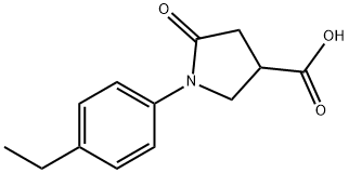 1-(4-ETHYLPHENYL)-2-OXOPYRROLIDINE-4-CARBOXYLIC ACID Struktur