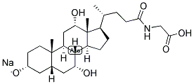 5BETA-CHOLANIC ACID-3ALPHA,7ALPHA,12ALPHA-TRIOL 24-N-(CARBOXYMETHYL)-AMIDE SODIUM Struktur