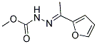 METHYL 2-[1-(2-FURYL)ETHYLIDENE]-1-HYDRAZINECARBOXYLATE Struktur