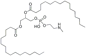 1,2-DIPALMITOYL-SN-GLYCERO-3-PHOSPHOETHANOLAMINE-N-METHYL Struktur