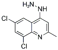 6,8-DICHLORO-4-HYDRAZINO-2-METHYLQUINOLINE Struktur