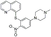 8-{[5-(4-METHYLPIPERAZIN-1-YL)-2-NITROPHENYL]THIO}QUINOLINE Struktur