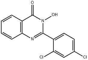 2-(2,4-DICHLOROPHENYL)-3-HYDROXY-4(3H)-QUINAZOLINONE Struktur