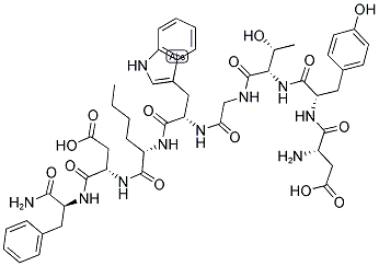 ASP-TYR-THR-GLY-TRP-NLE-ASP-PHE-NH2 Struktur