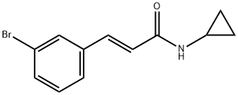 3-(3-BROMOPHENYL)-N-CYCLOPROPYLACRYLAMIDE Struktur