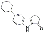 7-CYCLOHEXYL-1,4-DIHYDRO-2H-CYCLOPENTA[B]INDOL-3-ONE Struktur