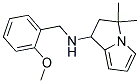 2,3-DIHYDRO-3,3-DIMETHYL-N-(2-METHOXYBENZYL)-(1H)-PYRROLIZINAMINE Struktur