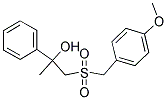 1-[(4-METHOXYBENZYL)SULFONYL]-2-PHENYL-2-PROPANOL Struktur