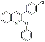 3-(4-CHLOROPHENYL)-2-PHENOXYQUINOLINE Struktur