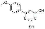 4-HYDROXY-2-MERCAPTO-6-(4-METHOXYPHENYL)PYRIMIDINE Struktur