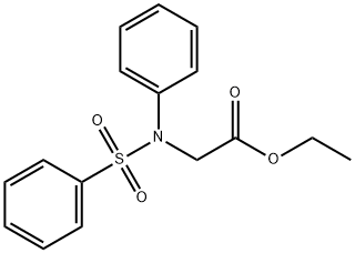 ETHYL 2-[(PHENYLSULFONYL)ANILINO]ACETATE Struktur