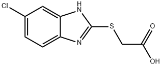 [(5-CHLORO-1H-BENZIMIDAZOL-2-YL)SULFANYL]ACETIC ACID Struktur