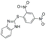 2-(2,4-DINITRO-PHENYLSULFANYL)-1H-BENZOIMIDAZOLE Struktur