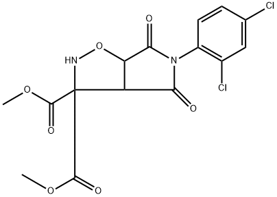 DIMETHYL 5-(2,4-DICHLOROPHENYL)-4,6-DIOXOTETRAHYDRO-2H-PYRROLO[3,4-D]ISOXAZOLE-3,3(3AH)-DICARBOXYLATE Struktur