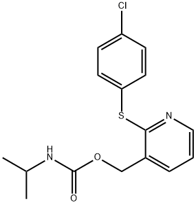 (2-[(4-CHLOROPHENYL)SULFANYL]-3-PYRIDINYL)METHYL N-ISOPROPYLCARBAMATE Struktur