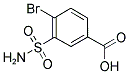 4-BROMO-3-SULFAMOYL-BENZOIC ACID Struktur