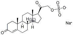 4-PREGNEN-21-OL-3,20-DIONE 21-SULFATE SODIUM Struktur