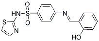 4-[(2-HYDROXYPHENYL)METHYLIDENE]AMINO-N-(1,3-THIAZOL-2-YL)BENZENESULFONAMIDE Struktur