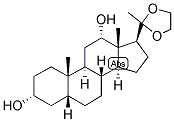 5BETA-PREGNAN-3ALPHA,12ALPHA-DIOL-20-ONE ETHYLENEKETAL Struktur