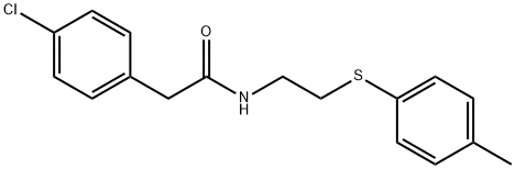 2-(4-CHLOROPHENYL)-N-(2-[(4-METHYLPHENYL)SULFANYL]ETHYL)ACETAMIDE Struktur