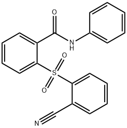 2-[(2-CYANOPHENYL)SULFONYL]-N-PHENYLBENZENECARBOXAMIDE Struktur