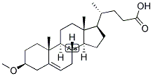 5-CHOLENIC ACID-3-BETA-OL METHYL ETHER Struktur