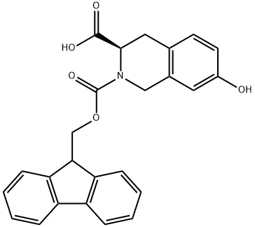 FMOC-7-HYDROXY-(R)-1,2,3,4-TETRAHYDROISOQUINOLINE-3-CARBOXYLIC ACID Struktur