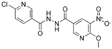 N'3-[(6-CHLORO-3-PYRIDYL)CARBONYL]-6-METHOXY-5-NITROPYRIDINE-3-CARBOHYDRAZIDE Struktur